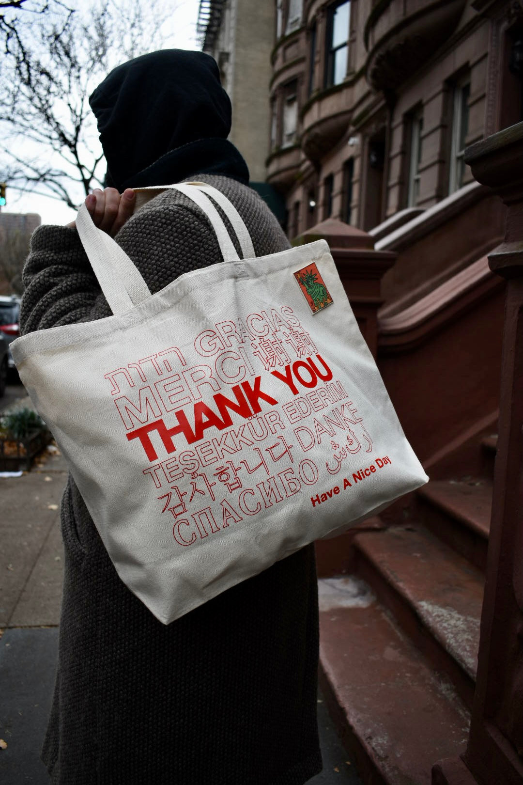 International Thank You Jumbo Tote Bag