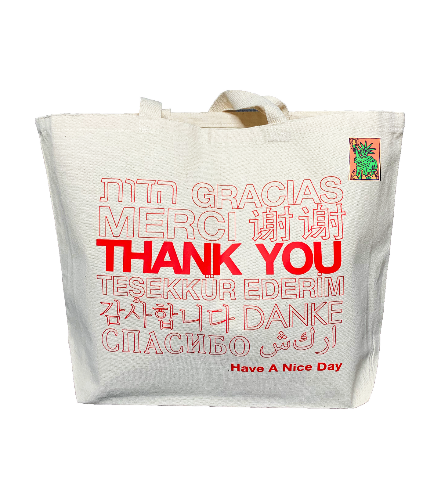 International Thank You Jumbo Tote Bag