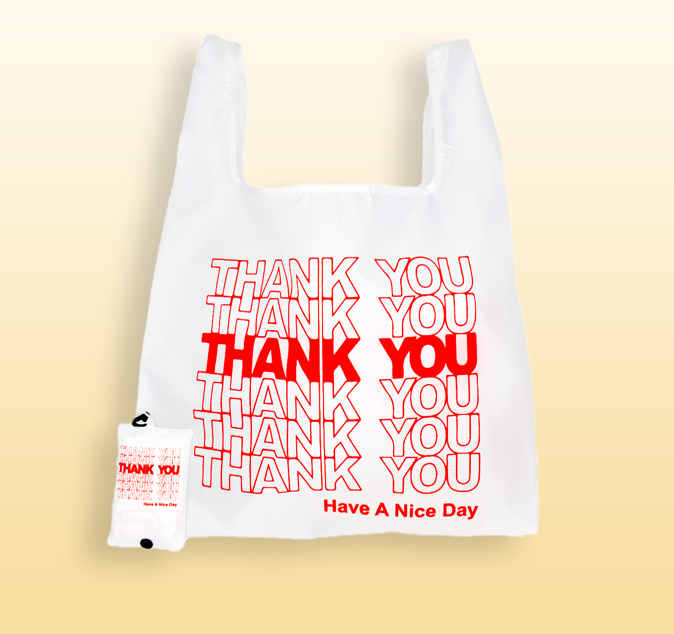 Grocery bag thank you sale