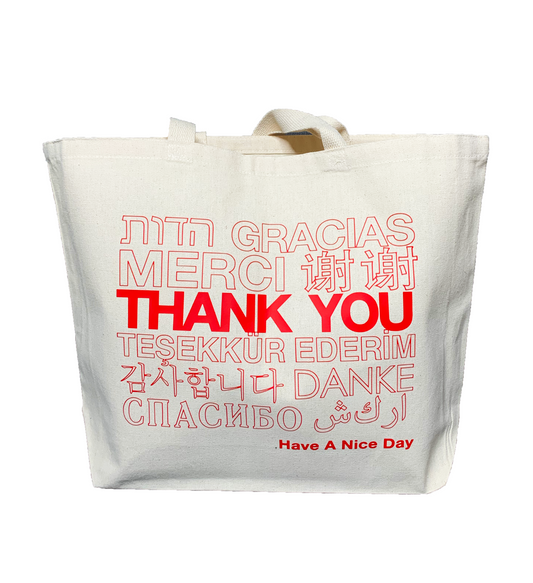 International Thank You Jumbo Tote Bag